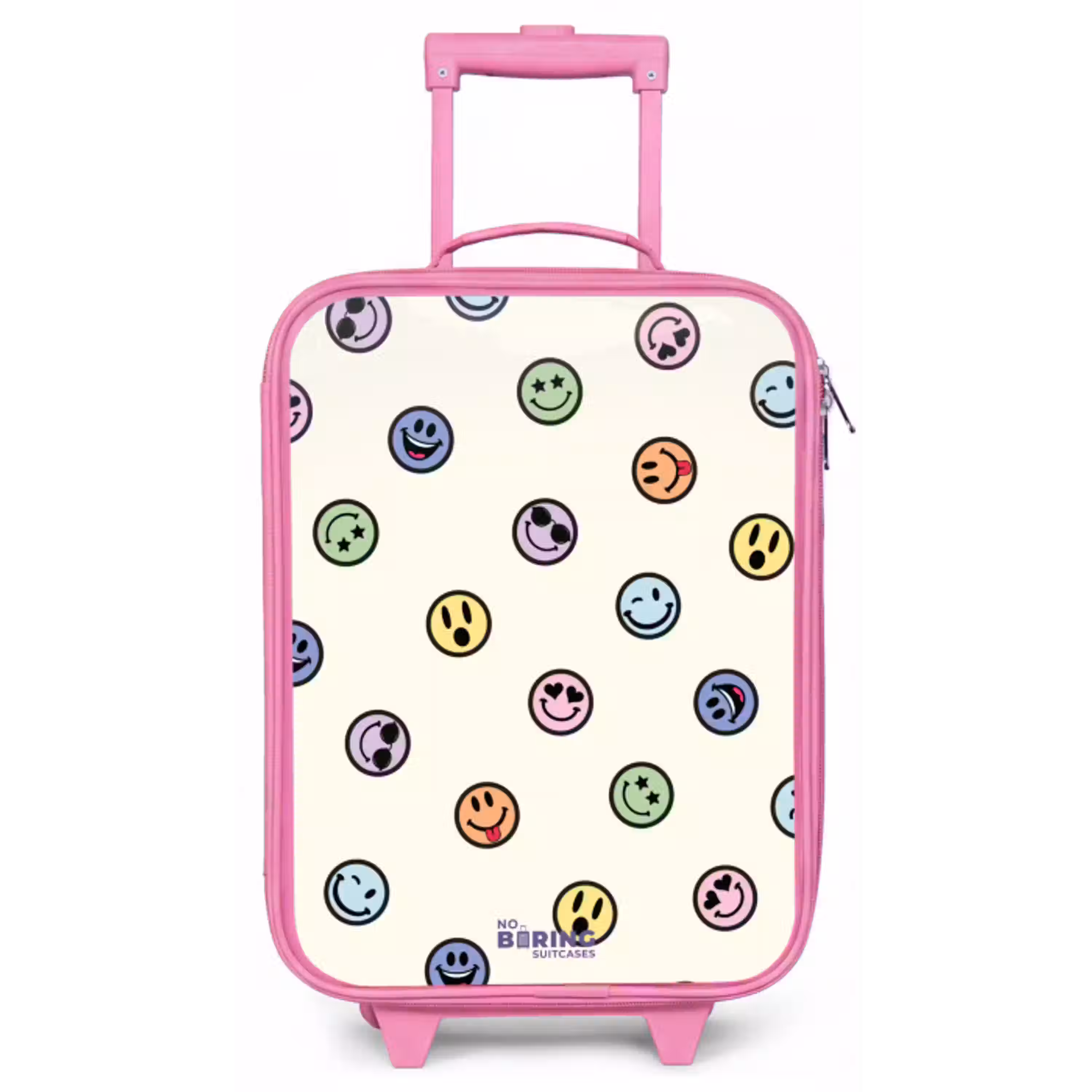 Speelse smiley-mix Kinderkoffer - Roze klein -zz3dotto