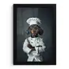 Hond - Garde - Kok fotolijst zwart zonder passe partout klein -3d