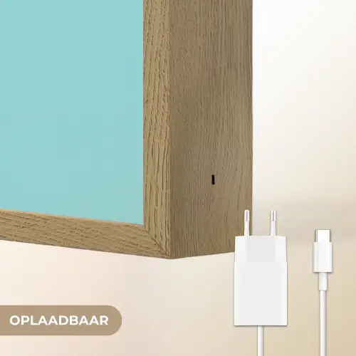 Ijsje - Stokje - Sprinkles - Lichtblauw Light Box met batterij (Wandlamp) middel -USP_websiteoplaadbaarNL