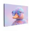 Eend - bril - Pastel canvas 2cm klein -z3d