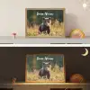 Beer - Bloemenveld - Gras Light Box met batterij (Wandlamp kind) middel -sfeer3_kind
