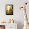 Bos - Herfst - Zon - Landschap - Natuur - Bomen - Bladeren fotolijst zwart zonder passe partout klein -usfeer4_kinderkamer