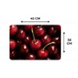 Rood - Fruit - Kersen Placemat vinyl groot -specs