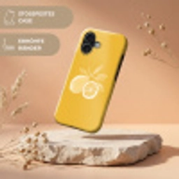 Citroenen - Illustratie - Minimalistisch - Geel Toughcase MagSafe Apple iPhone 17 klein -USP_RandenV_DE