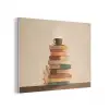 Boeken - Toren - Koffie - Beige PET vilt klein -3d