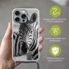 Zebra's - Zwart - Wit Hoesje iPhone 16 Pro Max met koord klein -sfeer2_NL