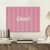 Gestreept - Roze - Chéri PET vilt klein -sfeer1
