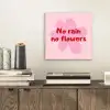 No rain no flowers - Bloem - Roze aluminium wit klein -sfeer1