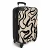 Abstract - Minimalistisch zwart NBS - Handbagage koffer - Kinderen Unisex middel -productfoto_3d