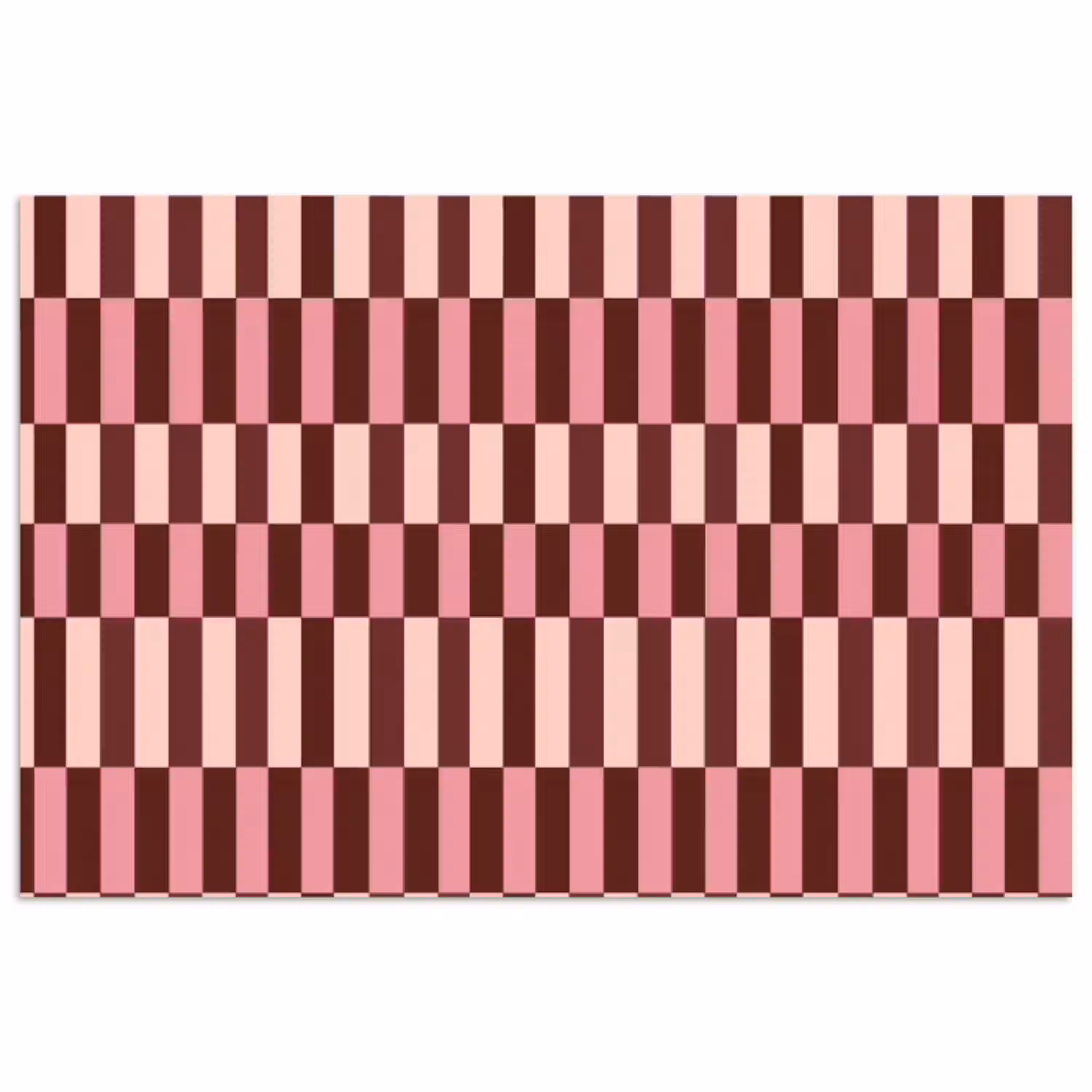 Roze - Rood - Blokjes poster papier klein 62 -3d