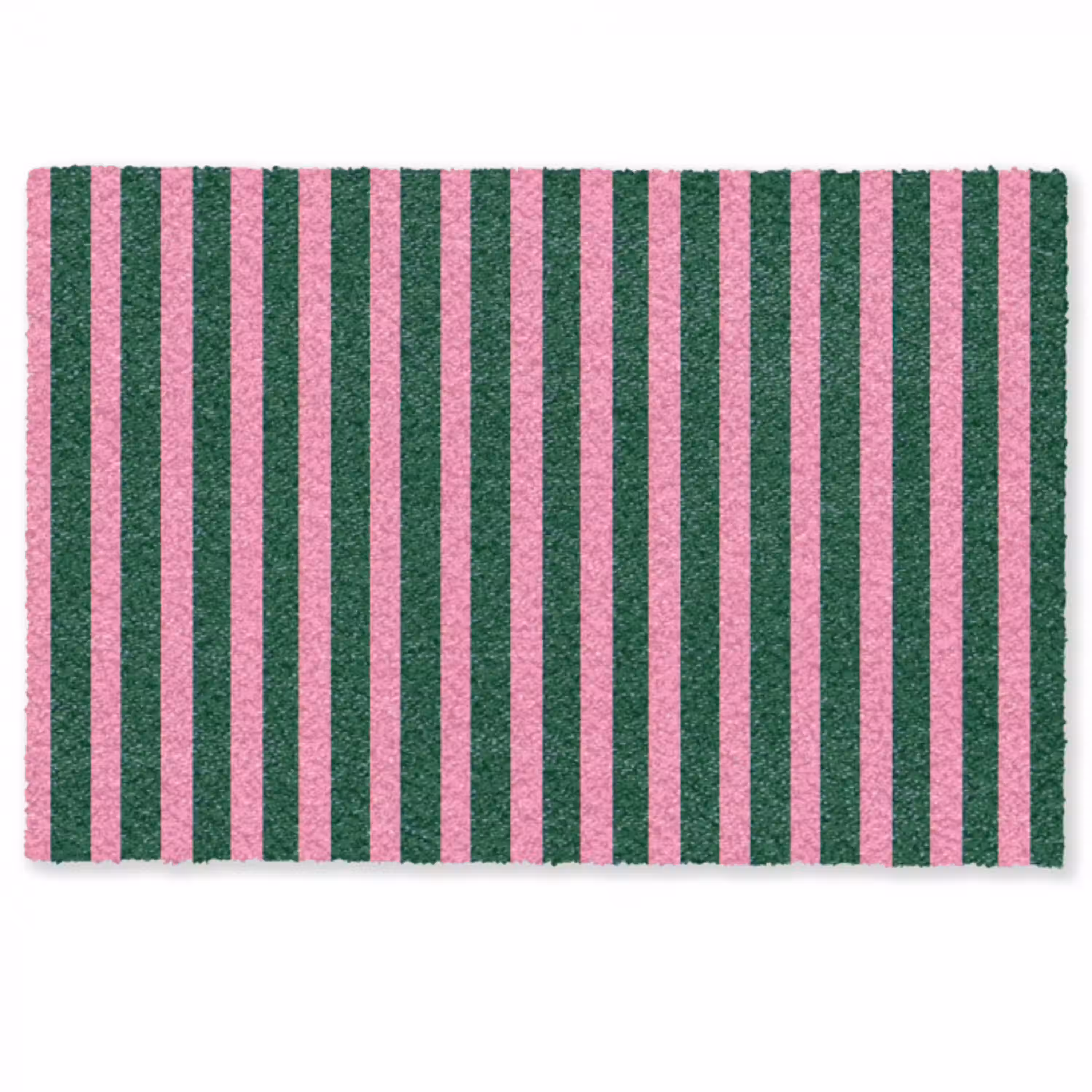 Verticale strepen - Groen - Roze Deurmat klein 898 -zkaufland3d