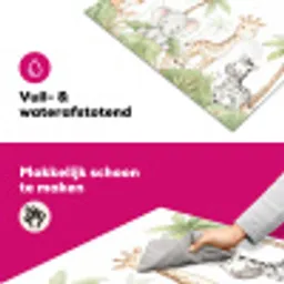 Dieren - Jungle - Pastel Inductie beschermer vinyl 3mm klein -wsfeer6_website
