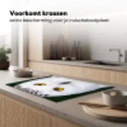 Sneeuwuil - Portret - Geel Inductie beschermer vinyl 3mm klein -sfeer1