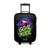 Neon - Graffiti - Voetbal - Kleurrijk Kinderkoffer - Zwart klein -3d