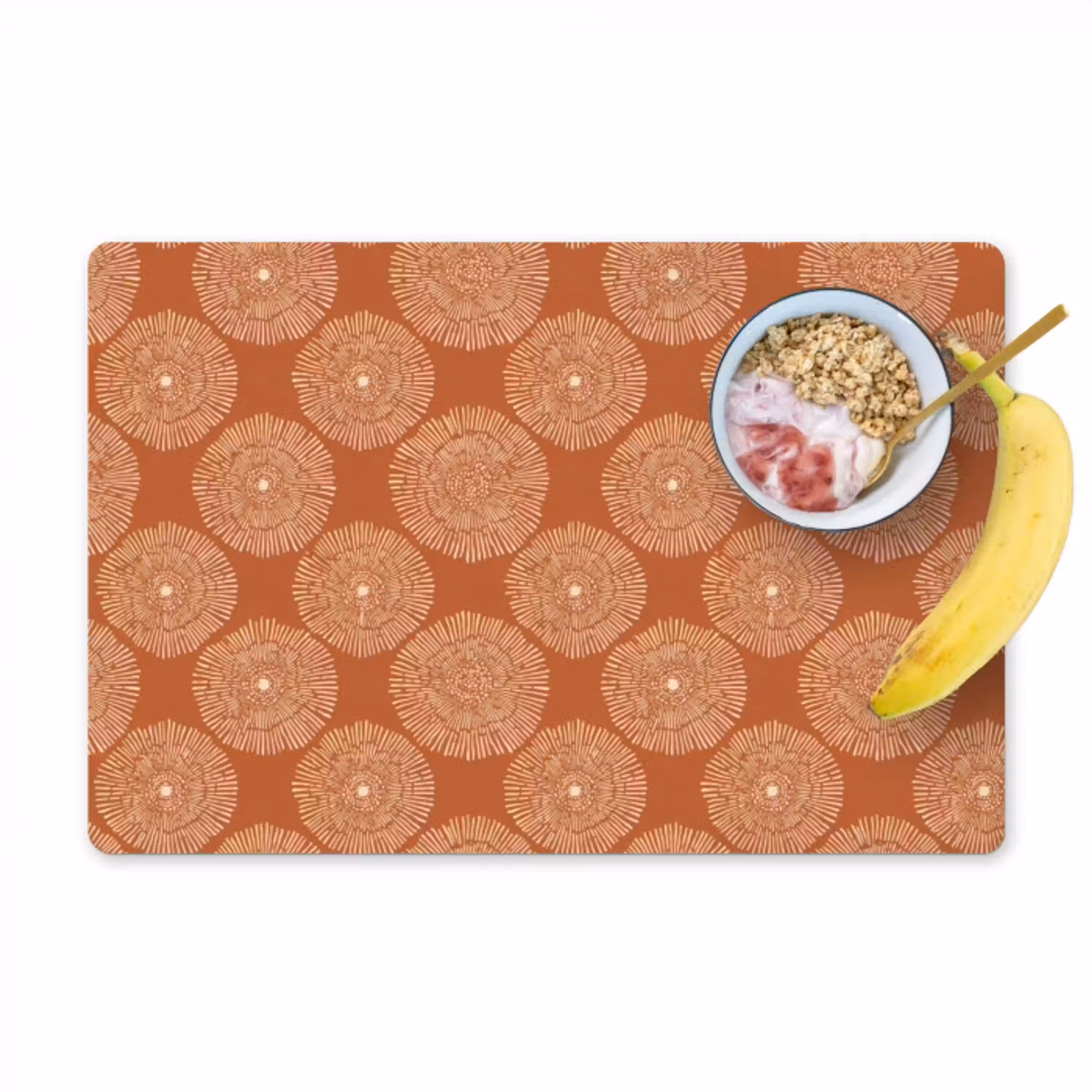Cirkels - Grafisch - Patroon - Terracotta Placemat vinyl groot 368 -zzzproduct_Kitchenyeah-website