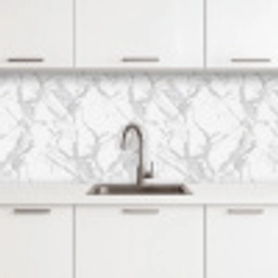 Marmer - Zuiver - Grijs - Aders keuken achterwand 2 middel 871 -3d