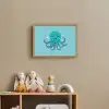 Octopus - Blauw - Gezicht Light Box met batterij (Wandlamp kind) middel -sfeer2_kind