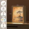 Boom - Landschap - Oranje Light Box met kabel (Tafellamp) klein -USP_NL