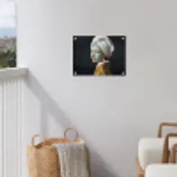 Iconisch - Modern - Kleurrijk tuinposter los doek klein -sfeer8