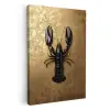 Kreeft - Zwart - Goud - Luxe KitchenYeah - Keuken - Canvas klein -3d