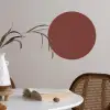Palet - Rood - Interieur Wandcirkel behangsticker klein 186 -sfeer3