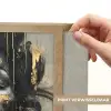 Vrouw - Kunst - Goud - Abstract - Glamour Light Box met batterij (Wandlamp) middel -USP_websiteprintNL