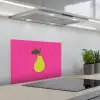 Illustratie - Fruit - Peer - Groen keuken achterwand spatscherm klein -3d_schuin