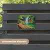 Boswaterval met Houten Pad tuinposter los doek klein -sfeer3