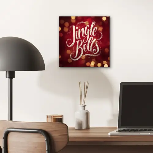 Jingle - Bells - Kerst - Rood aluminium wit klein -sfeer5