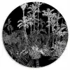 Bladeren -  Inductie beschermer - Bomen - Inductie mat - Jungle Wandcirkel kunststof plaat 5mm dik klein -3d