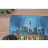 Skyline Toronto - Water - Stadslichten - Toren muismat rubber klein -closeup