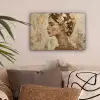 Vrouw - Goud - Abstract - Textuur canvas 2cm klein -sfeer1