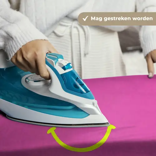 Smiley - Vrolijk - Roze Wandkleed katoen klein -sfeer9