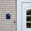 Blauwe bloemen - Klassiek Naambord Huisje klein -sfeer1