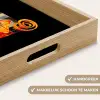Glas - Ijsblokjes - Drinken - Bruin Dienblad Rechthoek middel -USP_HandgreepNL
