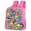 Beestjes met Grote Oogjes Kinderrugzak - Roze middel -schuin