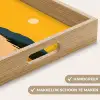 Kustlijn - Oranje lucht - Begroeiing Dienblad Rechthoek middel -USP_HandgreepNL