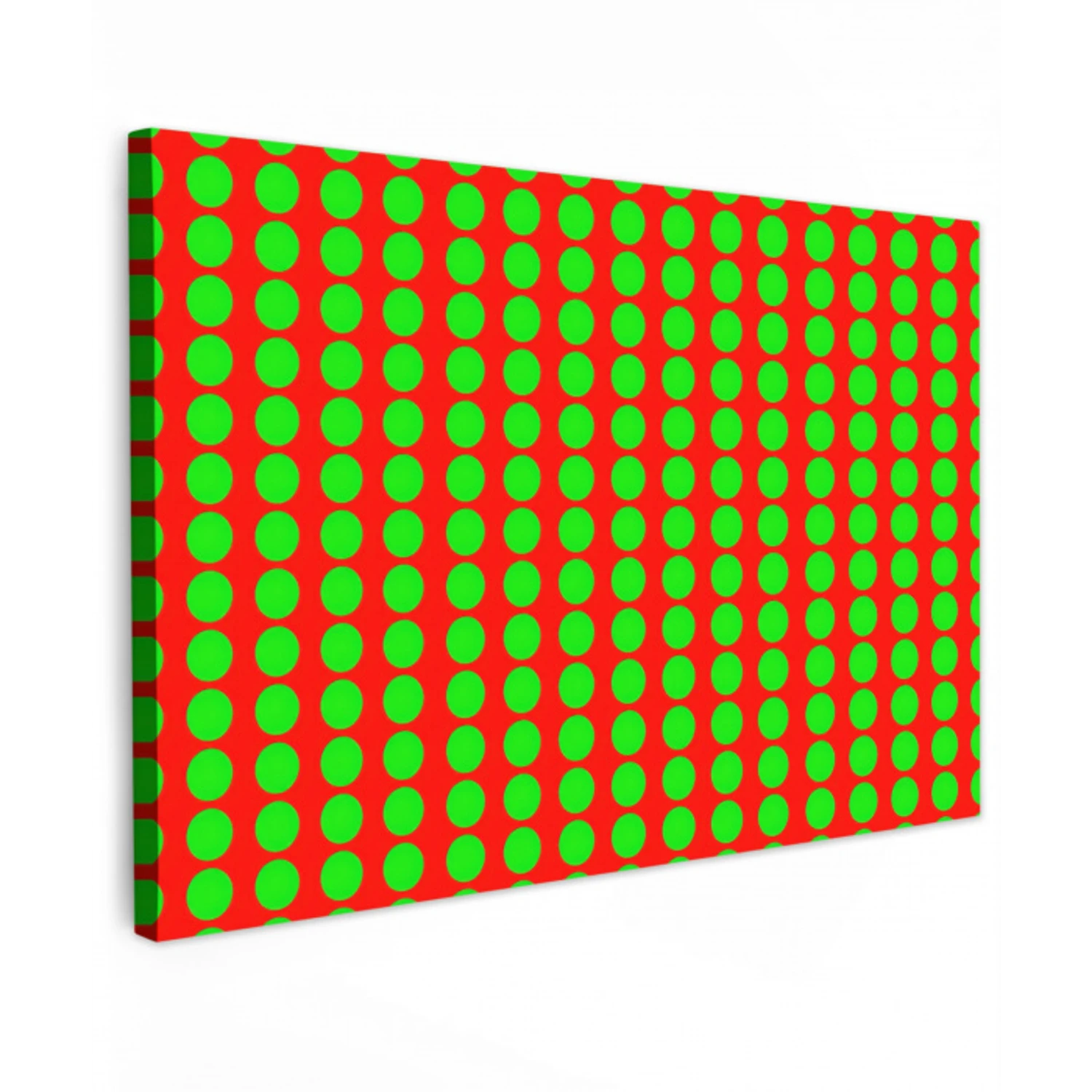 Stippen - Patroon - Groen canvas 2cm klein 34 -z3d