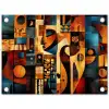 Figuren - Abstract - Symbolen tuinposter los doek klein -3d
