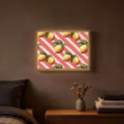 Citroen - Geïllustreerd - Oranje Light Box met batterij (Wandlamp) middel 907 -sfeer4