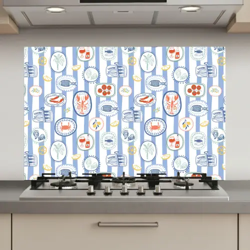 Zee - Sfeer - Kreeft - Oester keuken achterwand spatscherm klein 900 -3d_website