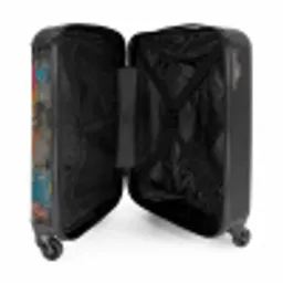 Meisje met hartvormige ballon in graffiti stijl NBS - Handbagage koffer - Unisex middel -binnenkant
