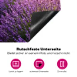 Lavendel - Veld - Natuur - Paars Inductie beschermer vinyl 3mm klein -zzzzzzz-lf-onderkant