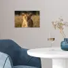 Leeuwin - Gras - Geel poster papier klein -sfeer3