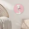 Zwaan - Koksmuts - Mooi - Klassiek Wandcirkel kunststof plaat 5mm dik klein -sfeer5