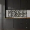 Modern - Abstract - Zwart keuken achterwand 2 middel 871 -sfeer1