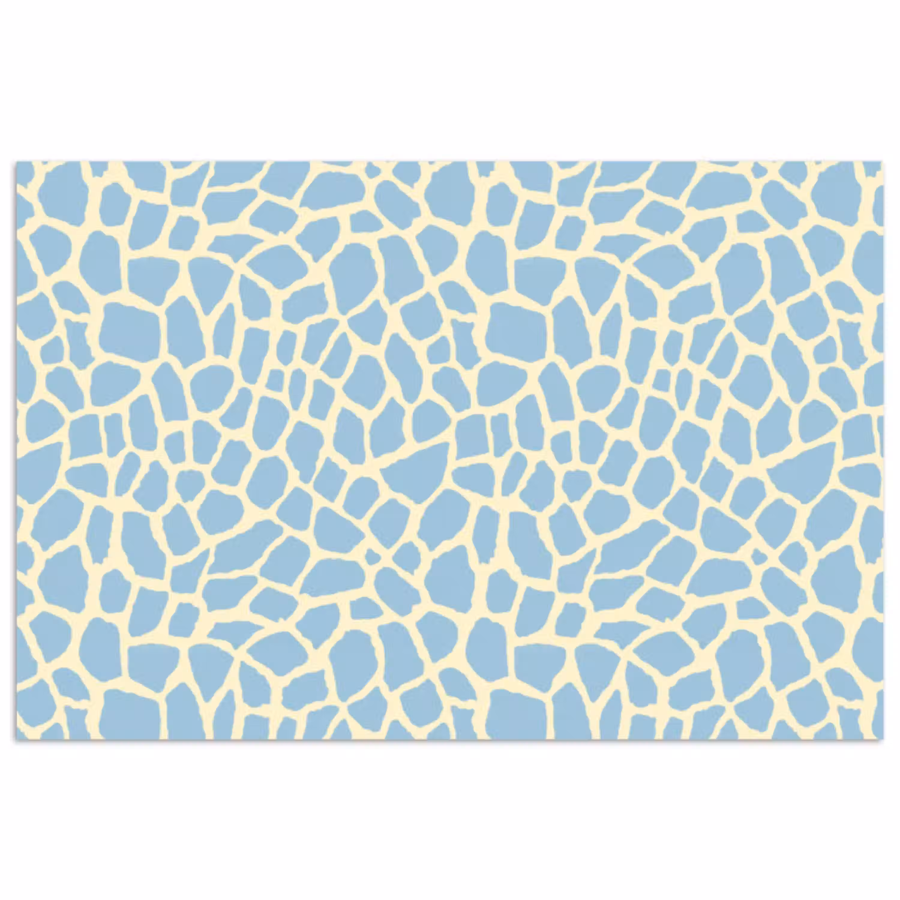 Giraf - Modern - Blauw poster papier klein 62 -3d