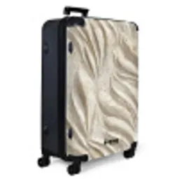 Textuur - Reliëf - Beige NBS - Large koffer - Volwassenen Unisex groot -product1