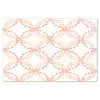 Koraalkleur - Vlechtmotief - Wit Placemat vinyl groot 368 -zzsfeer1_Kitchenyeah-website