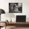 Golden Retriever - Hond - Vrolijk -  Bord spaghetti - Zwart - wit PET vilt klein -sfeer5